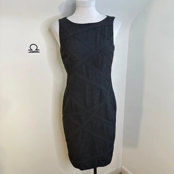 Calvin Klein Dark‎ Grey Sleeveless Sheath Dress - Picture 1 of 5